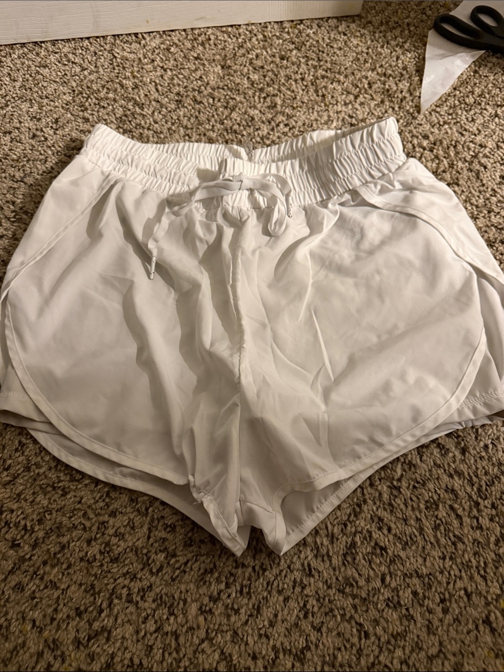 Buffbunny Collection White Running Shorts Size Medium